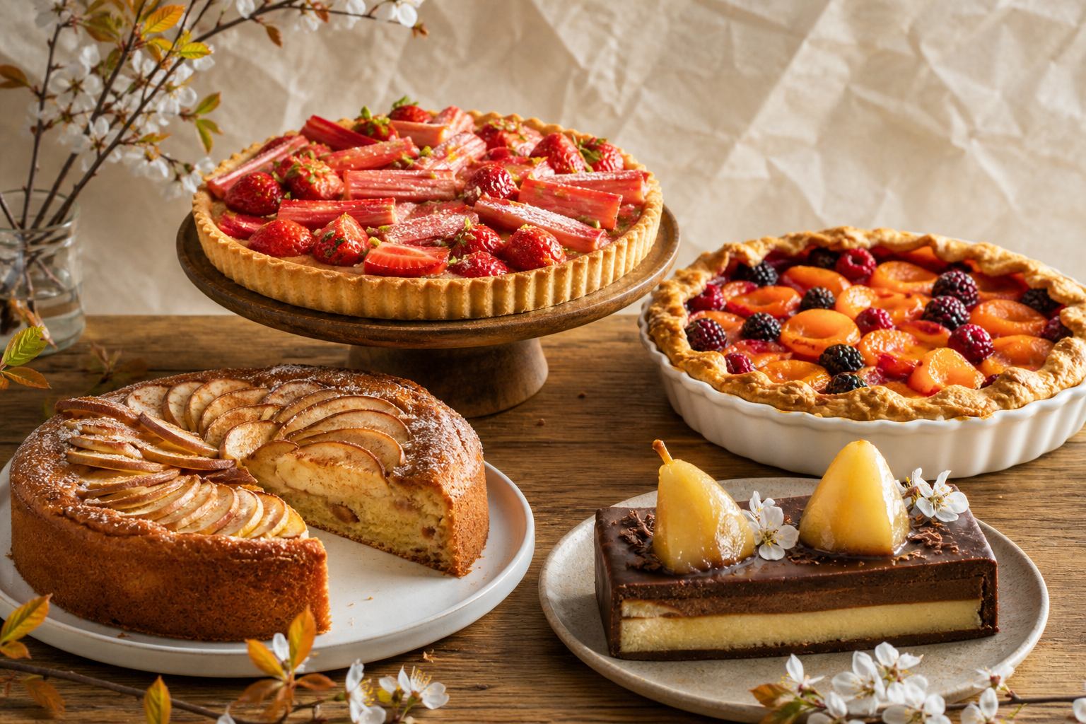 Saisonales Gebäck mit Früchten und Gewürzen